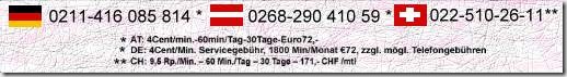 Preisauszeichnung ohne 0900